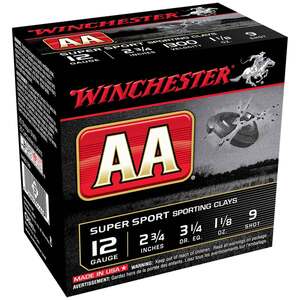 Winchester AA 12 Gauge 2-3/4in #9 1-1/8oz Target Shotshells - 25 Rounds