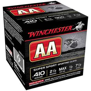 Winchester AA 410 Gauge 2-1/2in #7.5 1/2oz Target Shotshells - 25 Rounds