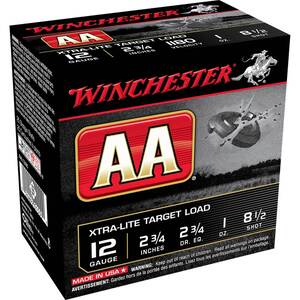 Winchester AA 12 Gauge 2-3/4in 1oz #8.5 Target Shotshells - 25 Rounds