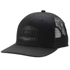 Orvis Men's Rocky River Covert Trucker Hat - Black - One Size Fits Most