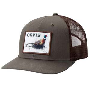 Orvis Men's Pheasant Trucker Hat - Dark Olive - One Size Fits Most