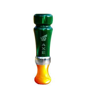 Legendary Gear Axe Cut Down Acrylic Duck Call - Green/Orange