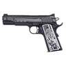 Auto Ordnance 1911-A1 United We Stand 45 Auto (ACP) 5in Engraved Black Armor Cerakote Stainless Steel Pistol - 7+1 Rounds - Black