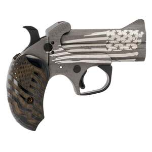 Bond Arms Old Glory 45 (Long) Colt 3.5in American Flag Stainless Steel Cerakote Break Action - 2 Rounds