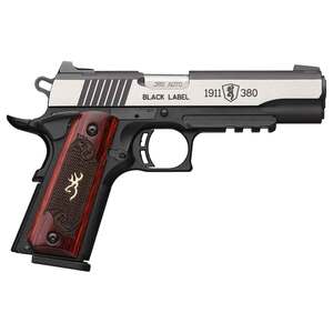 Browning 1911 Black Label Medallion Pro 380 Auto (ACP) 4.25in Matte Black Stainless Steel Pistol - 8+1 Rounds
