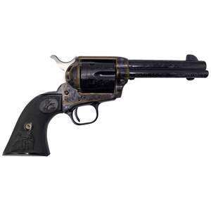 Colt Single Action Army 45 (Long) Colt 4.75in Blued Engraved Steel Revolver - 6 Rounds