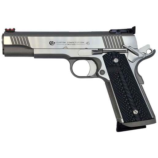 Colt 1911 Custom Competition 45 Auto (ACP) 5in Stainless Steel Pistol - 8+1 Rounds - Gray image