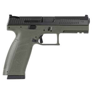 CZ P-10 F 9mm Luger 4.5in Black/OD Green Pistol - 10+1 Rounds