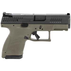CZ USA P-10 S 9mm Luger 3.5in Black/OD Green Pistol - 10+1 Rounds