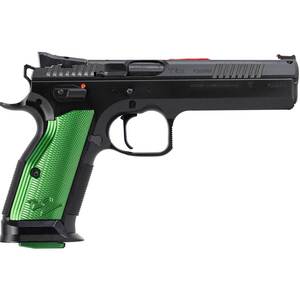 CZ-USA TS2 9mm Luger 5.23in Black/Green Pistol - 20+1 Rounds