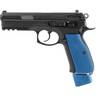 CZ-USA CZ 75 SP-01 9mm Luger 4.6in Black/Blue Competition Pistol - 21+1 Rounds - Blue