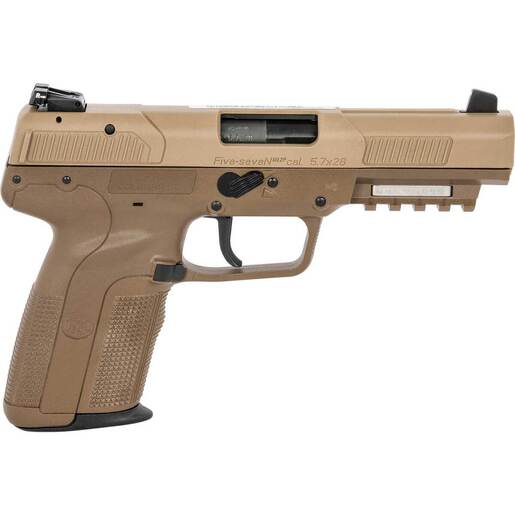 FN Five-seveN 5.7x28mm 4.80in Flat Dark Earth Pistol - 10+1 Rounds - Tan image