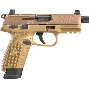FN 502 Tactical 22 Long Rifle 4.6in Flat Dark Earth Pistol - 10+1 Rounds