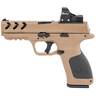Girsan MC28 SA 9mm Luger 4.25in Flat Dark Earth Pistol With Red Dot - 17+1 Rounds - Tan