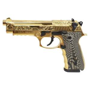 EAA Girsan Regard MC Deluxe 9mm Luger 4.9in Gold Plated Steel Pistol - 18+1 Rounds
