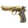 EAA Girsan Regard MC Deluxe 9mm Luger 4.9in Gold Plated Steel Pistol - 18+1 Rounds - Gold