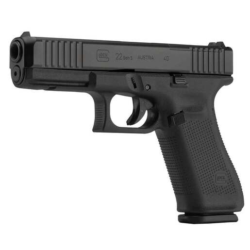 Glock 22 Gen5 MOS .40 S&W 4.49in Black Pistol - 10+1 Rounds - Black image