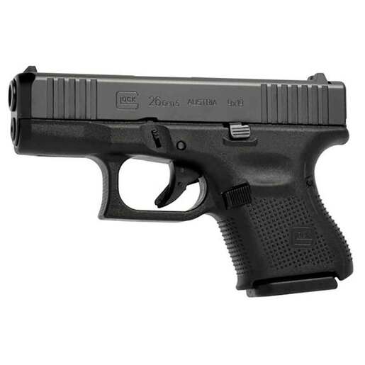 Glock 26 Gen5 9mm Luger 3.43in Matte Black Pistol - 10+1 Rounds - Black Subcompact image