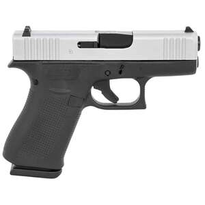 Glock 43X MOS 9mm Luger 3.41in Black/Silver Pistol - 10+1 Rounds