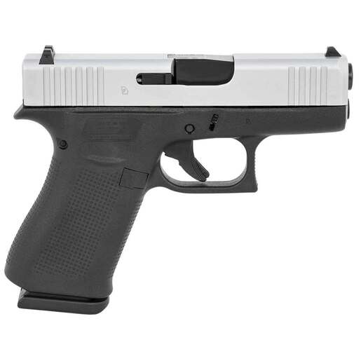 Glock 43X MOS 9mm Luger 3.41in Black/Silver Pistol - 10+1 Rounds - Black image