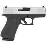 Glock 43X MOS 9mm Luger 3.41in Black/Silver Pistol - 10+1 Rounds - Black