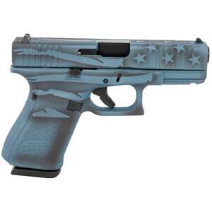 Glock G23 Gen5 Compact 40 S&W 4.02in Blue Titanium Flag Cerakote Pistol - 13+1 Rounds