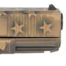 Glock G23 Gen5 Compact 40 S&W 4.02in Black / Coyote Battle Worn Flag Cerakote Pistol - 13+1 Rounds - Black / Coyote Battle Worn Flag Cerakote