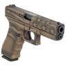 Glock G31 357 Sig 4.48in Black/Coyote Battle Worn Flag Pistol - 15+1 Rounds - Brown