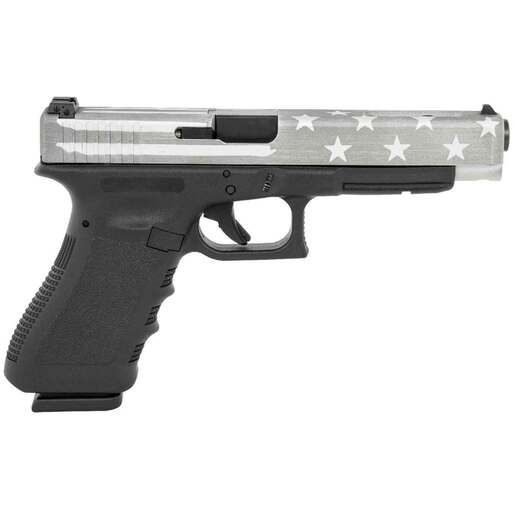Glock G35 Gen5 Competition 40 S&W 5.31in Black / Gray Battle Worn Flag Cerakote Pistol - 15+1 Rounds - Gray image