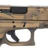 Glock G22 Gen4 40 S&W 4.49in Black / Coyote Battle Worn Flag Cerakote Pistol - 15+1 Rounds - Brown