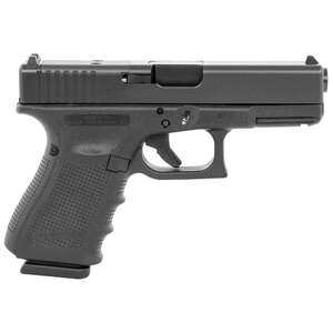 Glock G19 Gen4 MOS 9mm Luger 4.02in Matte Black Steel Pistol - 15+1 Rounds