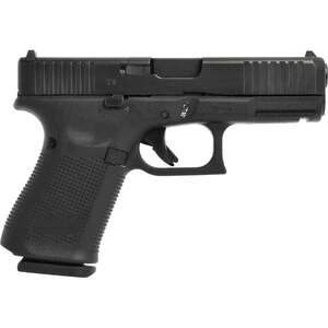 Glock G19 Gen5 Compact MOS 9mm Luger 4.02in Black nDLC Steel Pistol - 15+1 Rounds