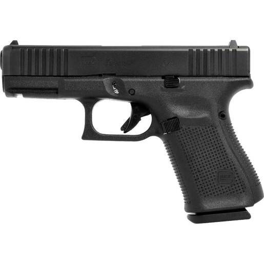 Glock G19 Gen5 Compact 9mm Luger 4.02in Black nDLC Steel Pistol - 15+1 Rounds - Black Compact image