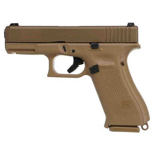 Glock 19X 9mm Luger 4.02in Bronze Nitron Coyote Pistol - 15+1 Rounds - Brown Compact image