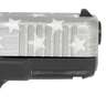 Glock G19 Gen5 Compact MOS 9mm Luger 4.02in Black / Gray Battle Worn Flag Cerakote Pistol - 15+1 Rounds - Gray