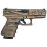 Glock G19 Gen3 Compact 9mm Luger 4.02in Black / Coyote Battle Worn Flag Cerakote Pistol - 15+1 Rounds - Brown