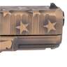 Glock G19 Gen5 Compact 9mm Luger 4.02in Black / Coyote Battle Worn Flag Cerakote Pistol - 15+1 Rounds - Brown