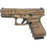 Glock G19 Gen4 Compact 9mm Luger 4.02in Black / Coyote Battle Worn Flag Cerakote Pistol - 15+1 Rounds - Brown