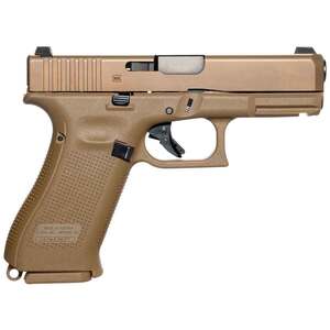 Glock 19X 9mm Luger 4.02in Bronze Nitron Coyote Pistol - 17+1 Rounds