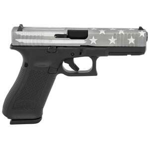 Glock G17 Gen5 9mm Luger 4.49in Black / Gray Battle Worn Flag Cerakote Pistol - 17+1 Rounds
