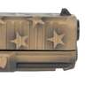 Glock G45 Gen5 Compact Crossover 9mm Luger 4.02in Black / Coyote Battle Worn Flag Cerakote Pistol - 17+1 Rounds - Brown
