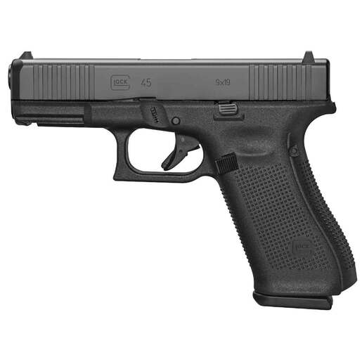 Glock G45 Gen5 Compact Crossover MOS 9mm Luger 4.02in Black nDLC Steel Pistol - 17+1 Rounds - Black image