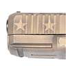 Glock G45 Gen5 Compact Crossover 9mm Luger 4.02in Black / Coyote Battle Worn Flag Cerakote Pistol - 17+1 Rounds - Tan