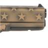 Glock G17 Gen4 9mm Luger 4.49in Black / Coyote Battle Worn Flag Cerakote Pistol - 17+1 Rounds - Brown