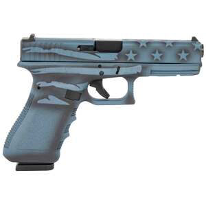 Glock G17 Gen3 9mm Luger 4.49in Blue Titanium Flag Cerakote Pistol - 17+1 Rounds