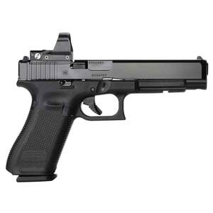 Glock 34 Gen5 MOS Refurbished 9mm Luger 5.31in Black nDLC Pistol - 17+1 Rounds - Used