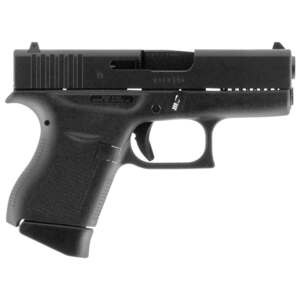 Glock 43 Sub-Compact 9mm Luger 3.41in Matte Black Pistol - 6+1 Rounds