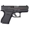 Glock 43 Refurbished 9mm Luger 3.39in Matte Black Pistol - 6+1 Rounds - Used - Black