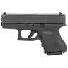 Glock 27 Gen3 Sub-Compact 40 S&W 3.43in Matte Black Pistol - 9+1 Rounds - Black