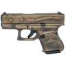 Glock 27 Gen5 Sub-Compact 40 S&W 3.43in Coyote Battle Worn Flag Cerakote Pistol - 9+1 Rounds - Brown